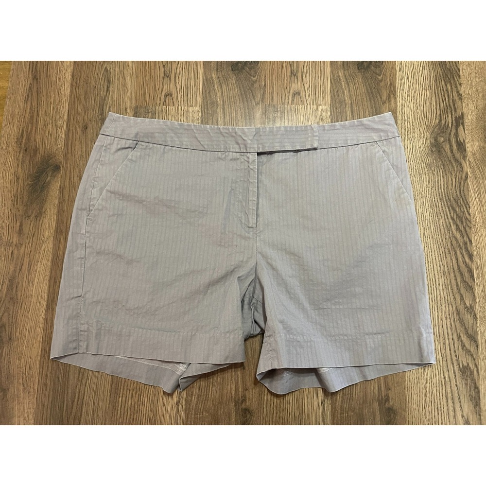 Apostrophe Shorts, Women's Size 12, Gray, Fiona, Flat Front